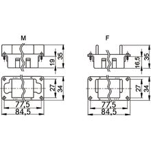 Frame para Modulos MCR 16 S FRAME F  MALE MODULES A E - 10381400