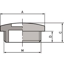Tampão SKINDICHT BLK GL M 25x1 5 RAL 7035 LGY - 52006130