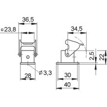 Base EPIC H A 3 MAG PANEL MOUNT BASE - 10422500