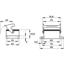 Base H B 6 AG PANEL MOUNT BASE - 10003000